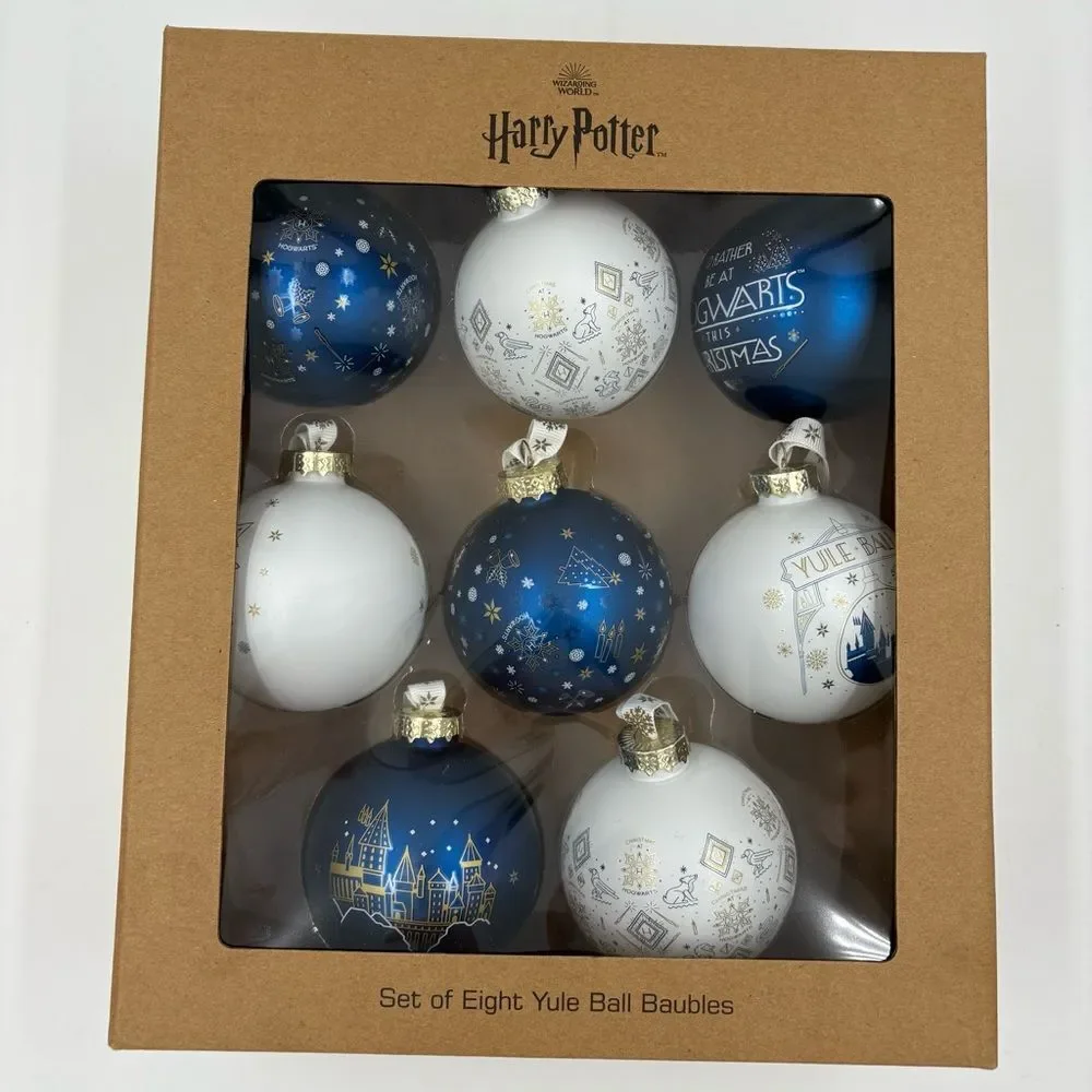 NIB NWT Harry Potter‎ New York Store Yule Ball Christmas Ornament Baubles Set